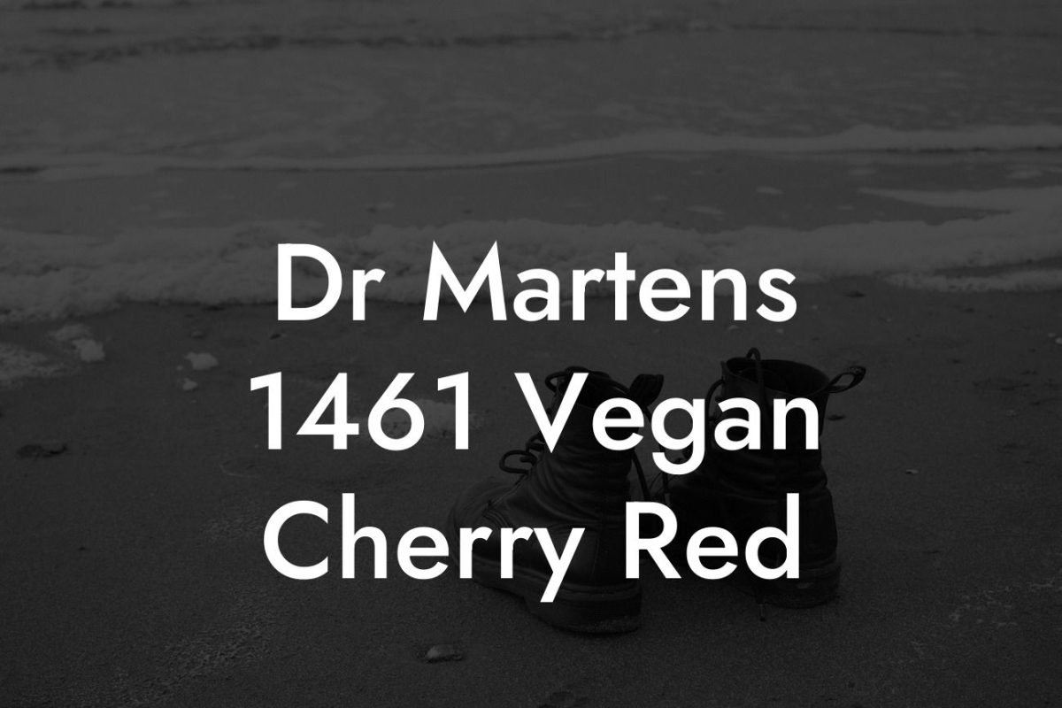 Dr Martens 1461 Vegan Cherry Red