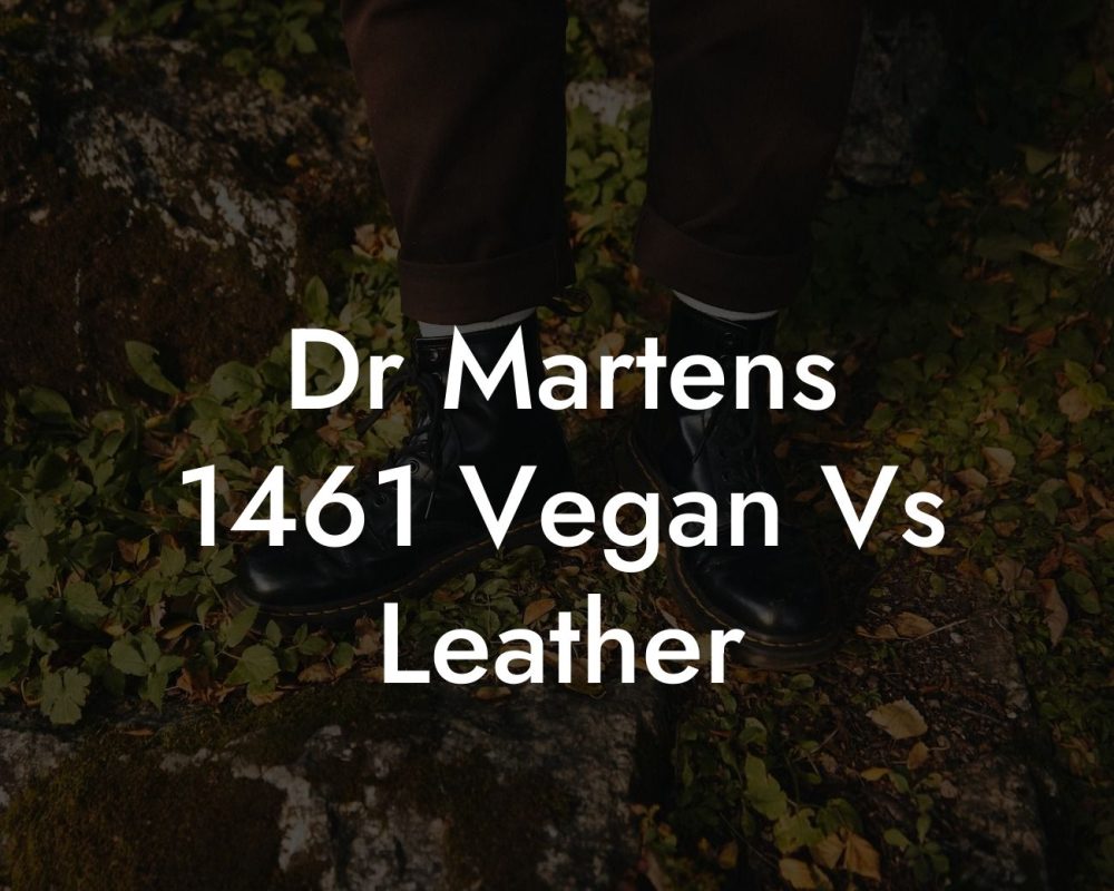 Dr Martens 1461 Vegan Vs Leather