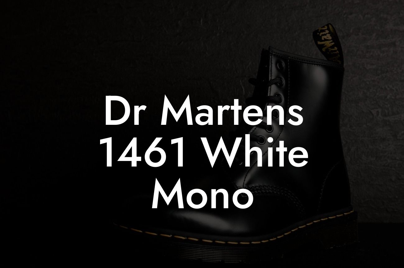 Dr Martens 1461 White Mono