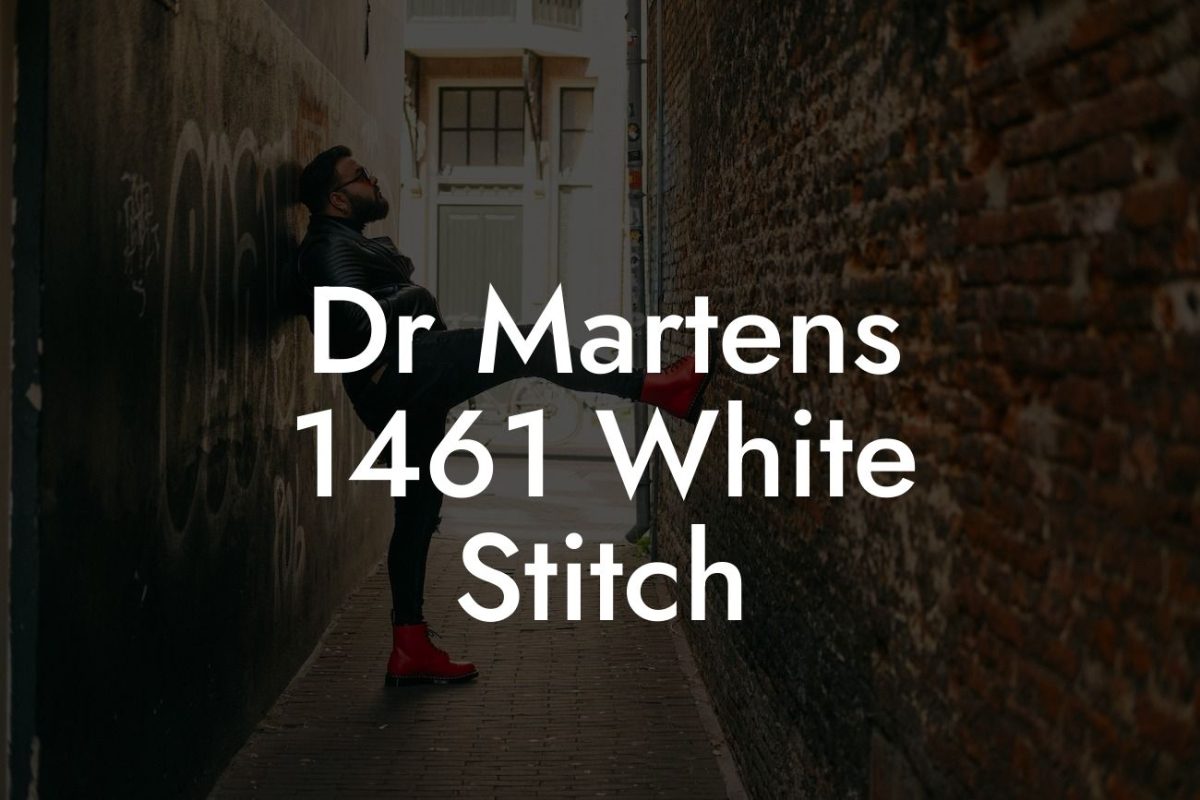 Dr Martens 1461 White Stitch