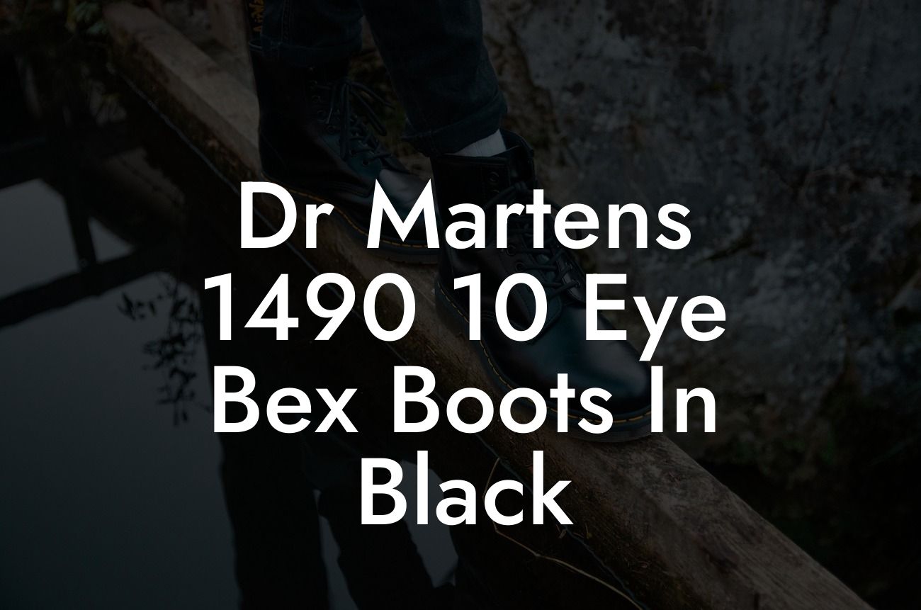 Dr Martens 1490 10 Eye Bex Boots In Black