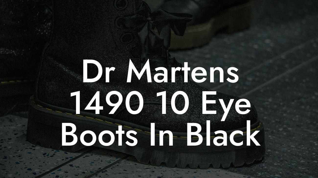 Dr Martens 1490 10 Eye Boots In Black