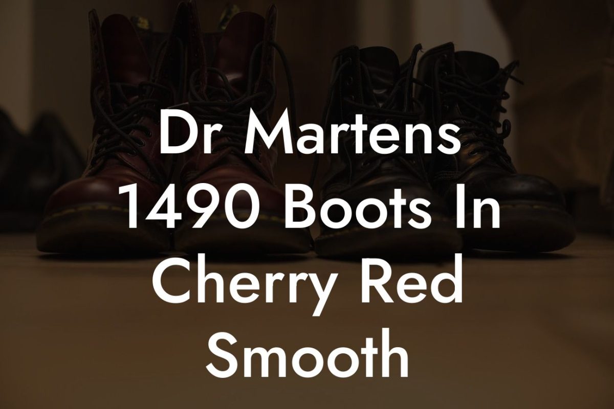 Dr Martens 1490 Boots In Cherry Red Smooth