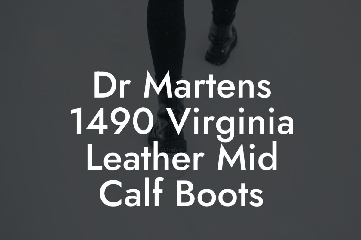 Dr Martens 1490 Virginia Leather Mid Calf Boots