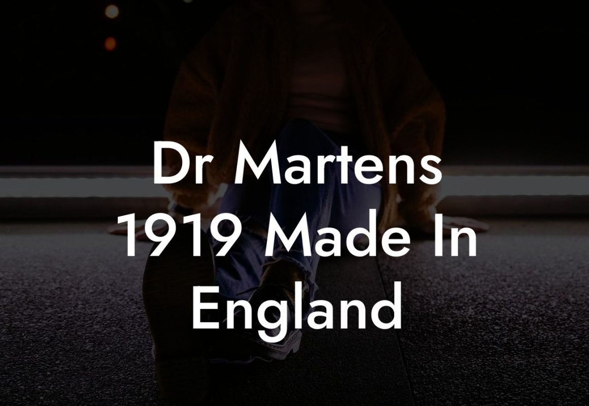 Dr Martens 1919 Made In England