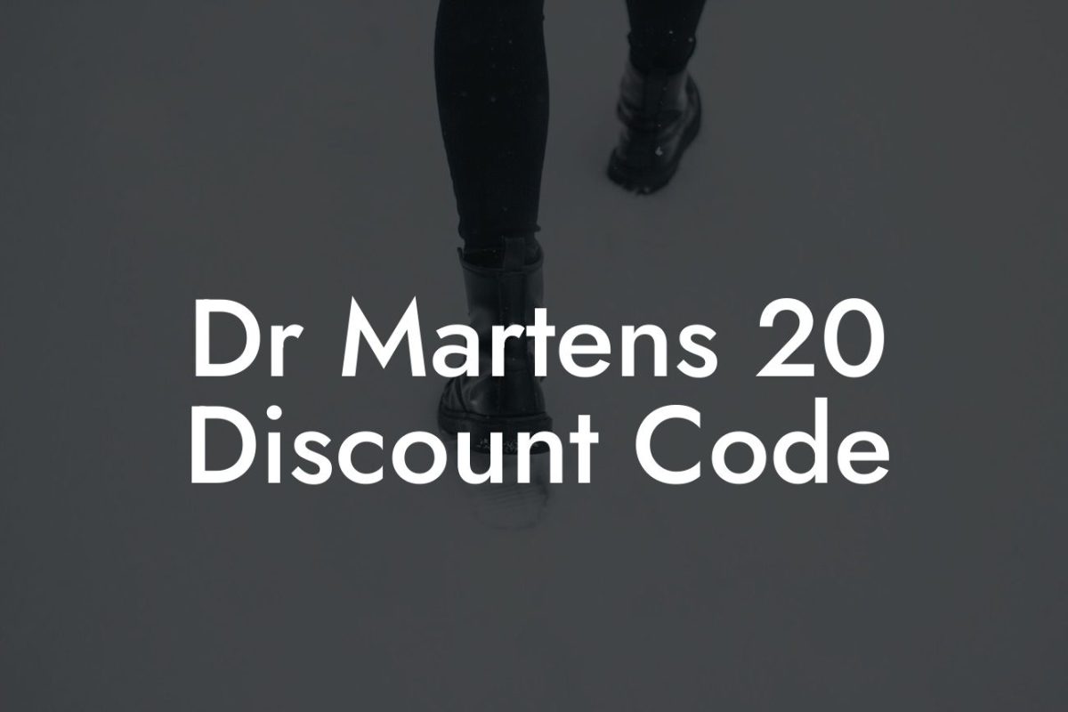 Dr Martens 20 Discount Code