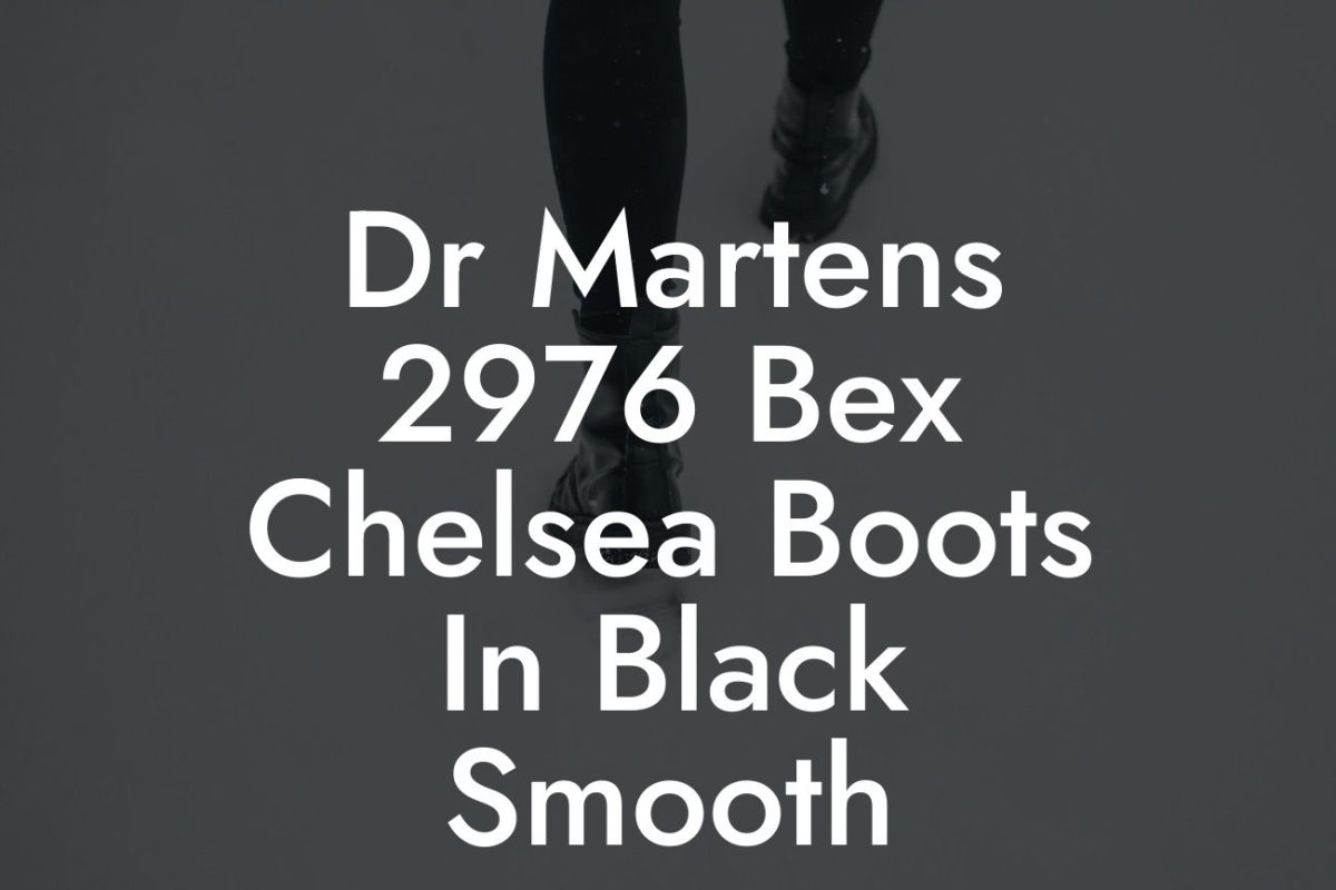 Dr Martens 2976 Bex Chelsea Boots In Black Smooth