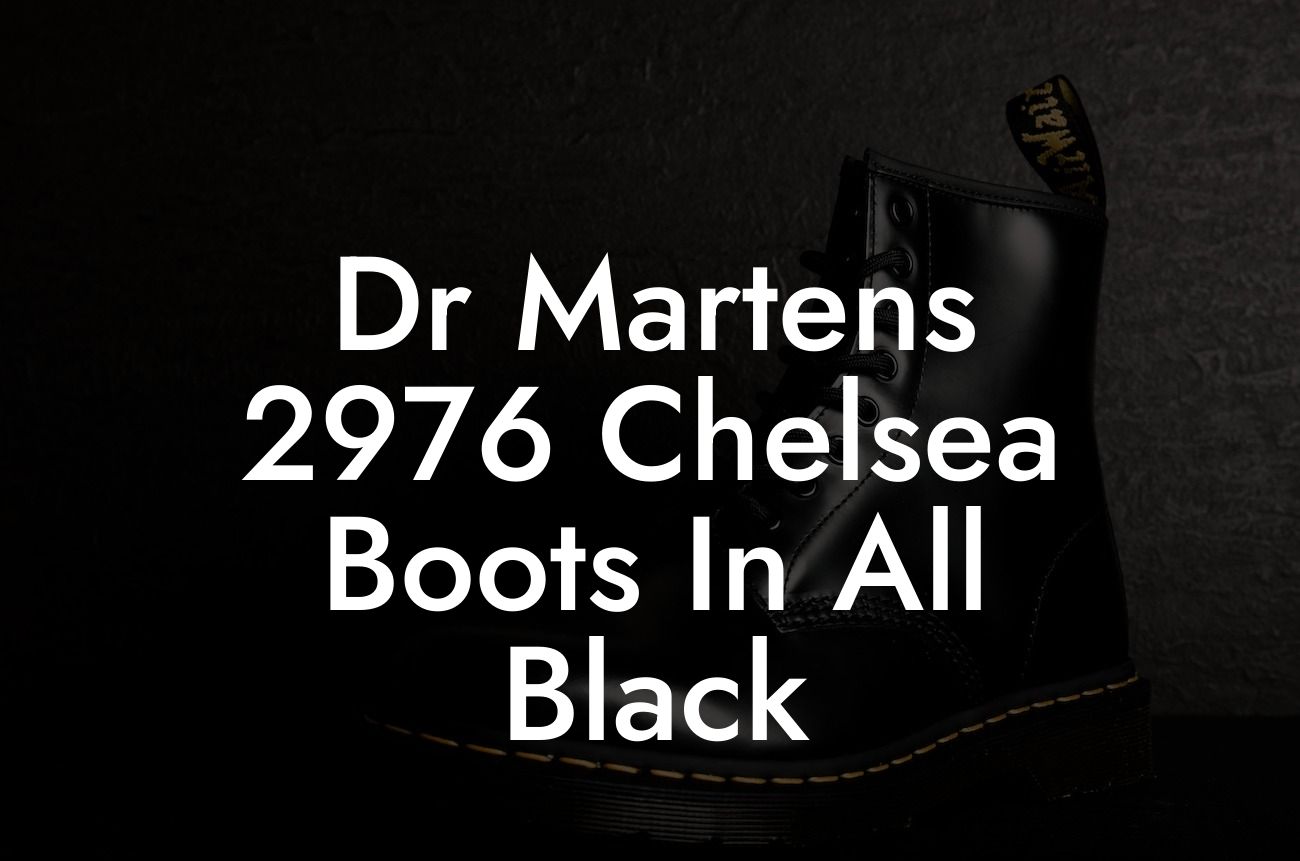 Dr Martens 2976 Chelsea Boots In All Black