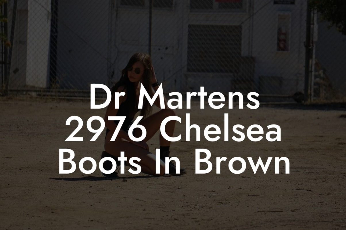 Dr Martens 2976 Chelsea Boots In Brown