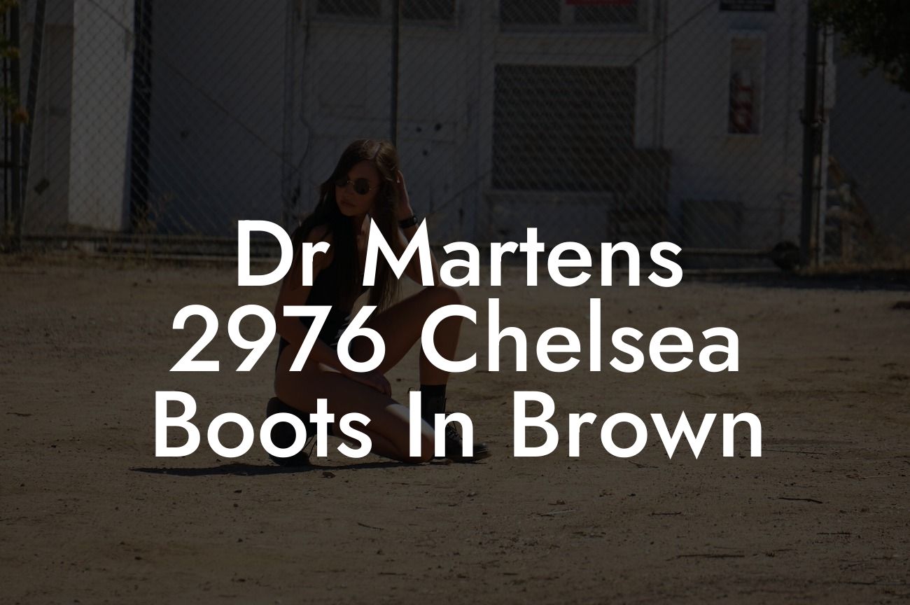 Dr Martens 2976 Chelsea Boots In Brown