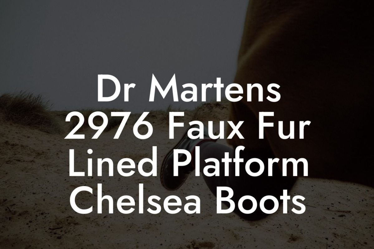 Dr Martens 2976 Faux Fur Lined Platform Chelsea Boots