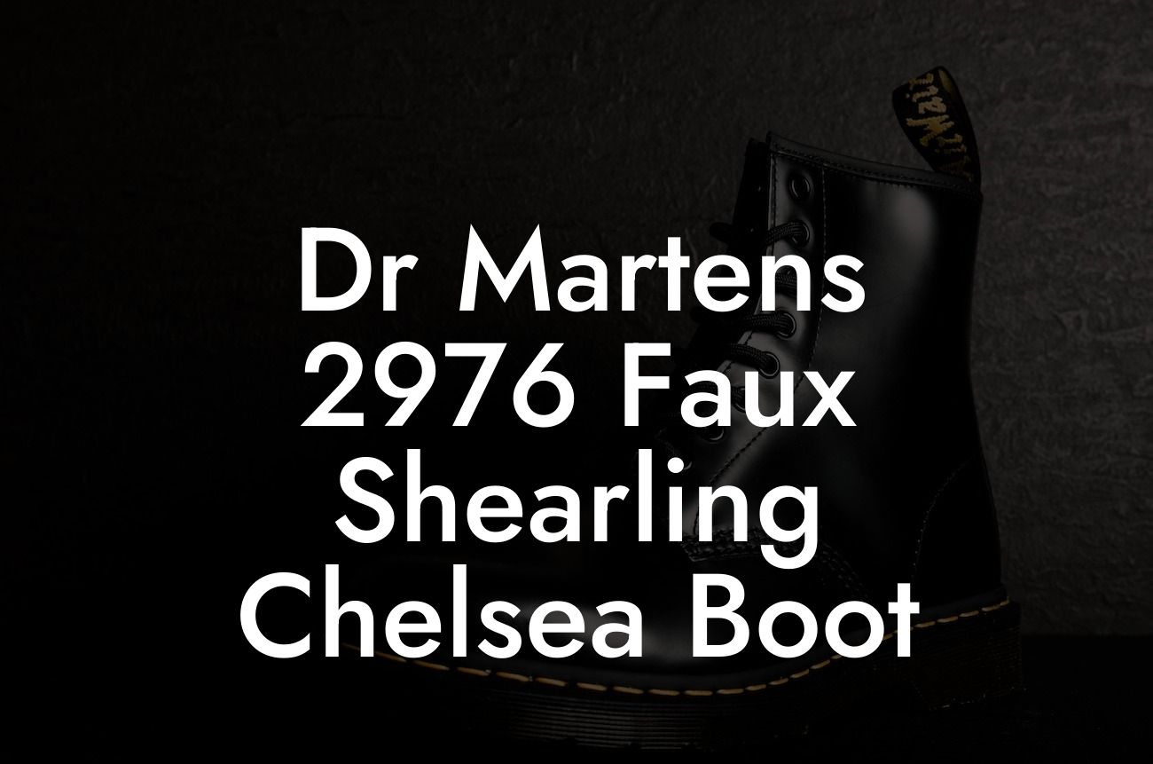 Dr Martens 2976 Faux Shearling Chelsea Boot