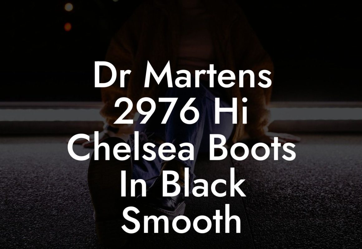 Dr Martens 2976 Hi Chelsea Boots In Black Smooth