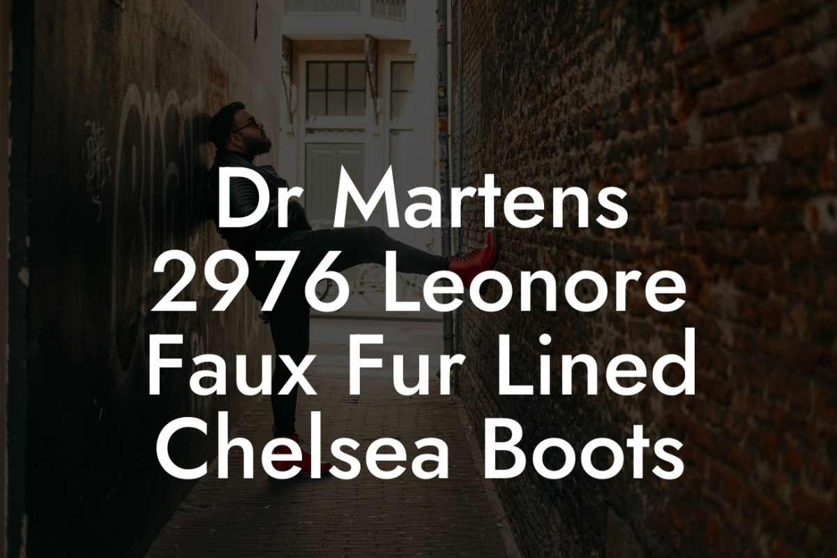 Dr Martens 2976 Leonore Faux Fur Lined Chelsea Boots