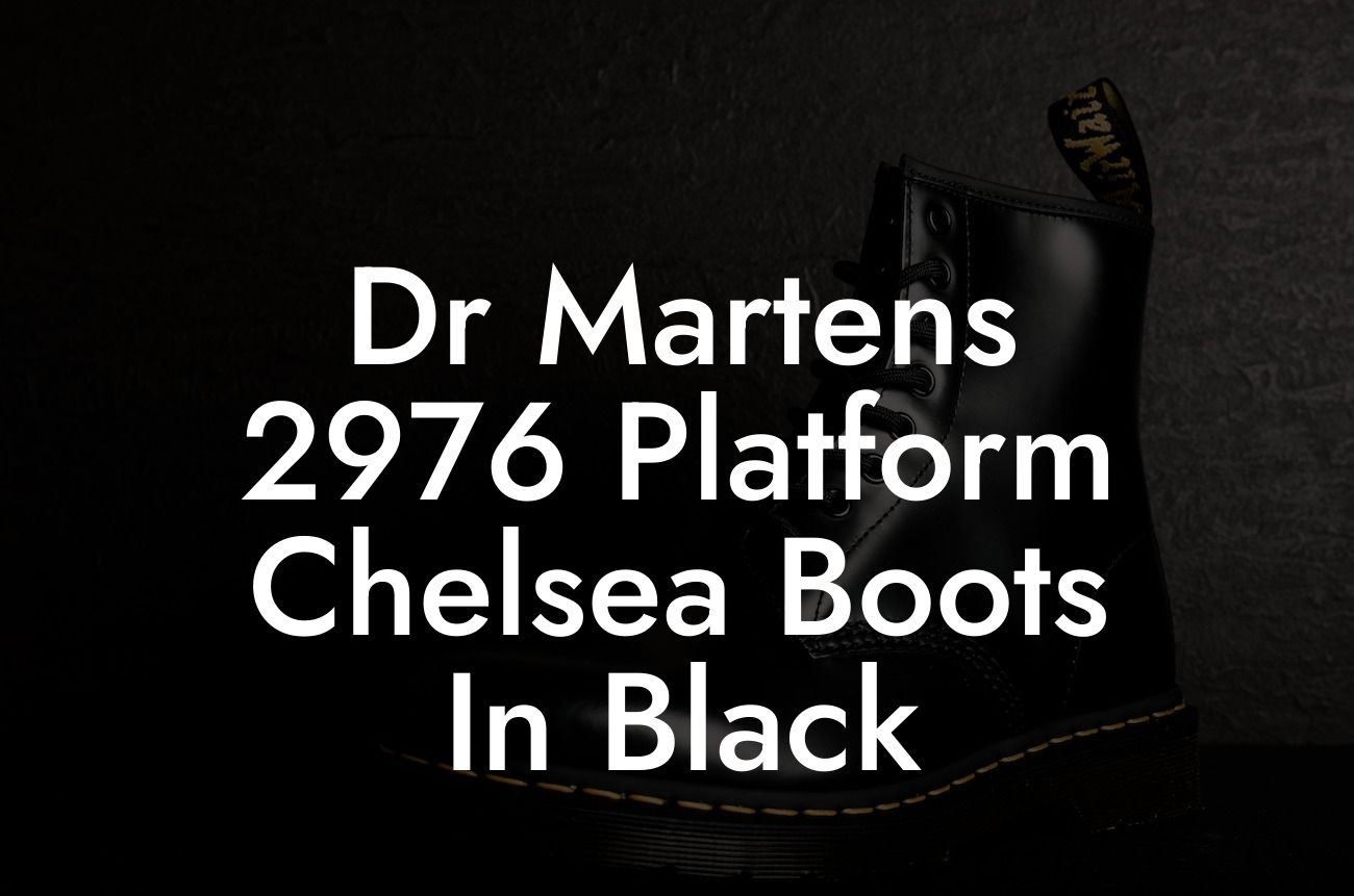 Dr Martens 2976 Platform Chelsea Boots In Black