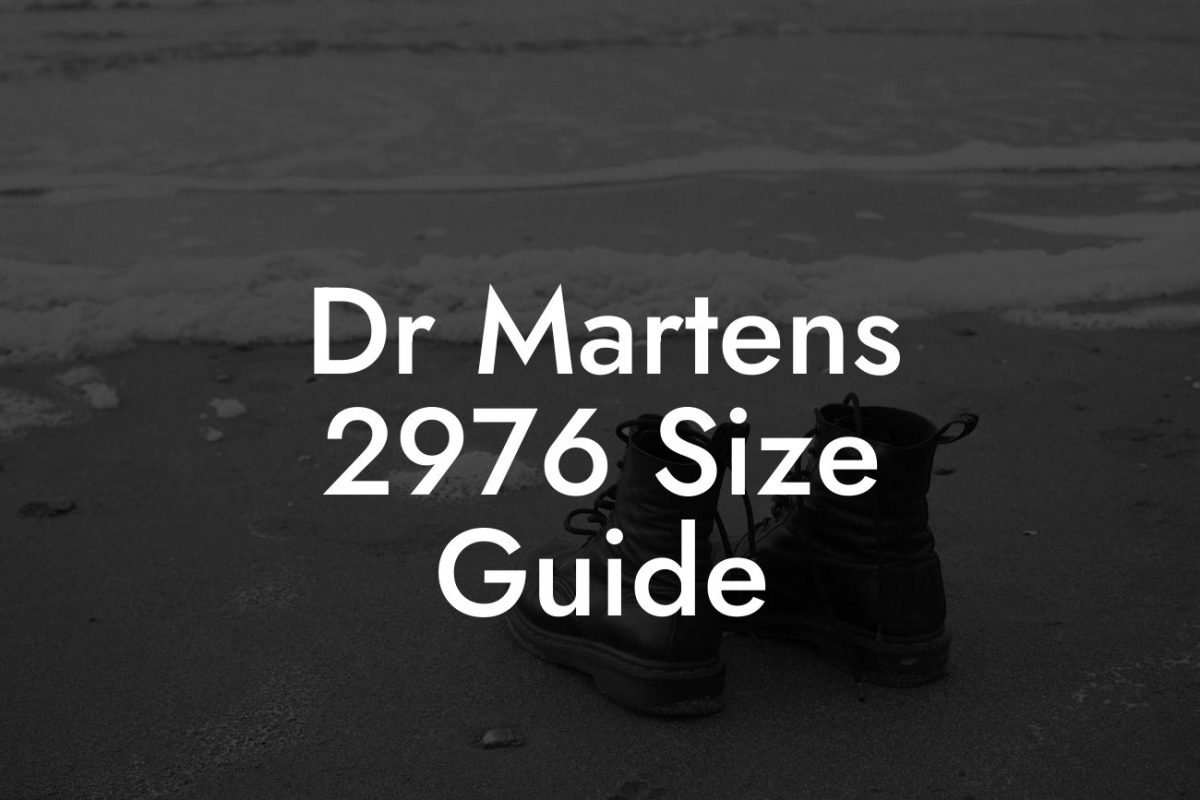 Dr Martens 2976 Size Guide