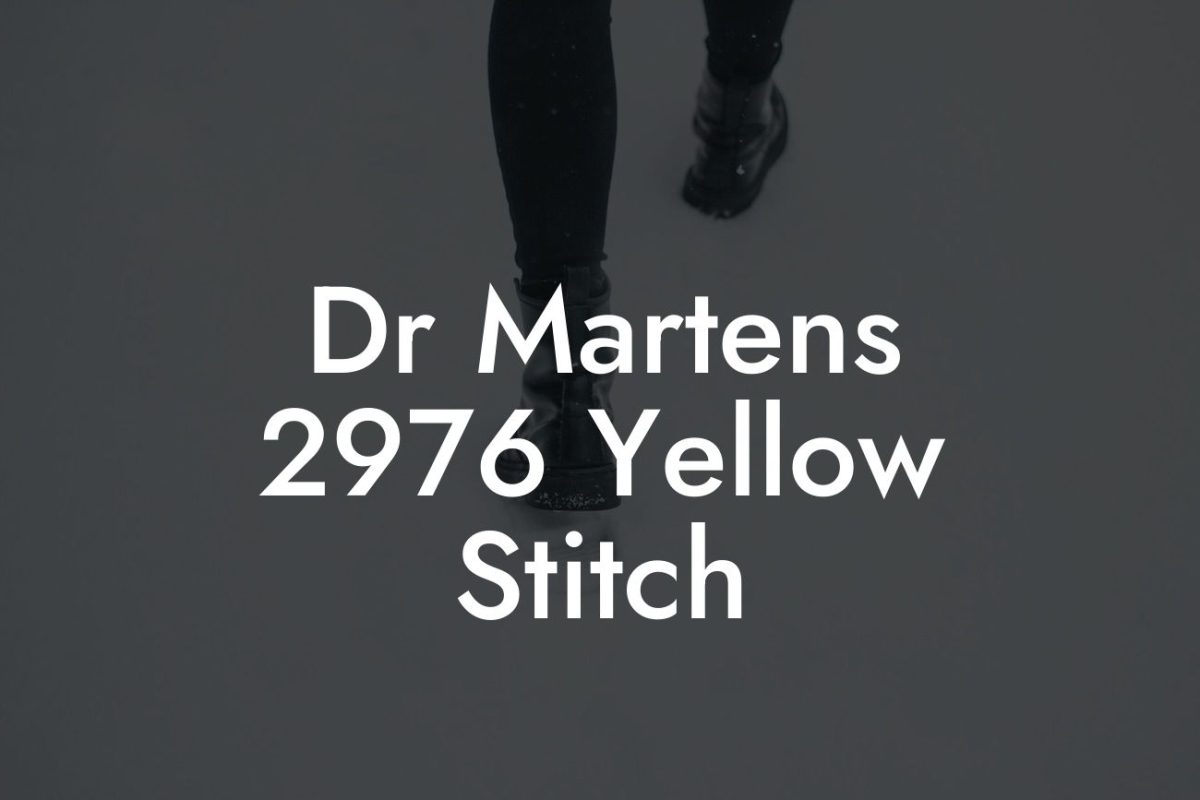 Dr Martens 2976 Yellow Stitch