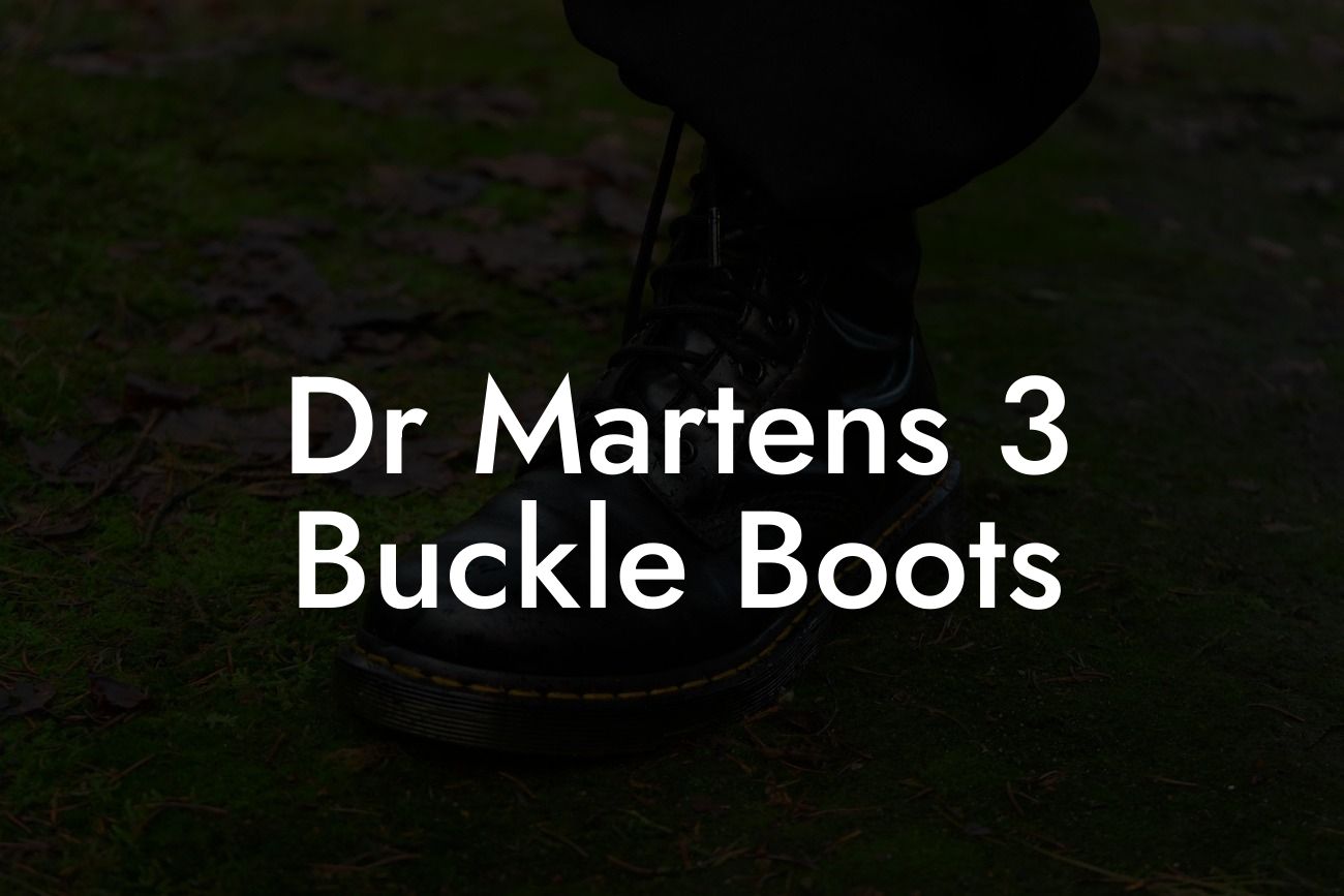 Dr Martens 3 Buckle Boots