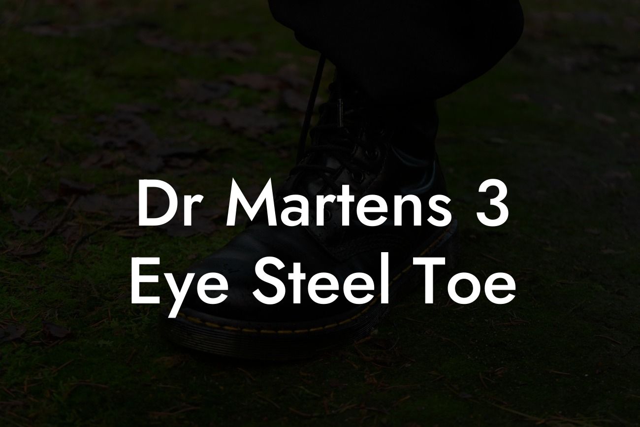 Dr Martens 3 Eye Steel Toe