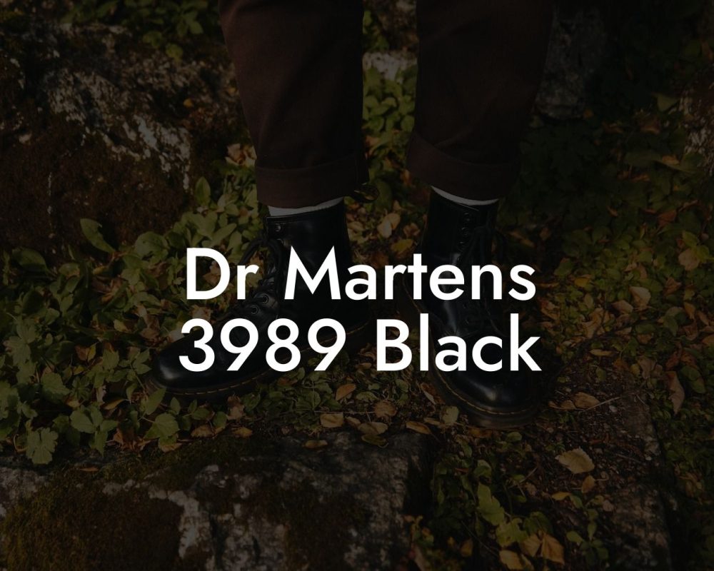 Dr Martens 3989 Black