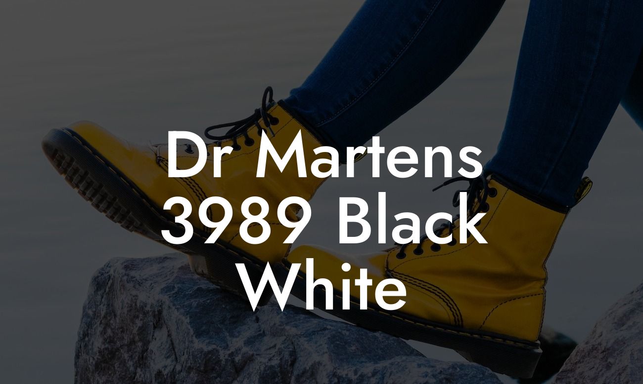 Dr Martens 3989 Black White