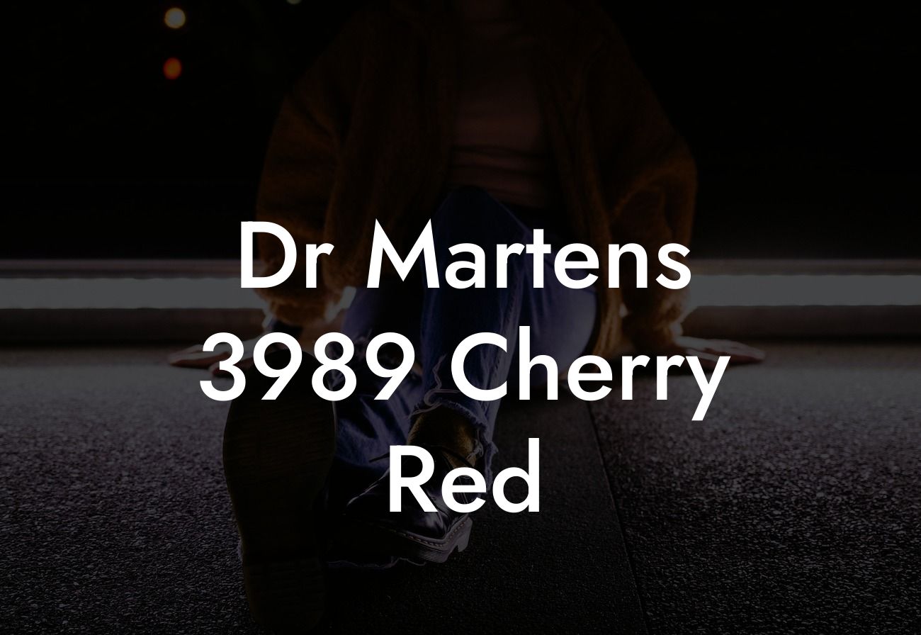 Dr Martens 3989 Cherry Red