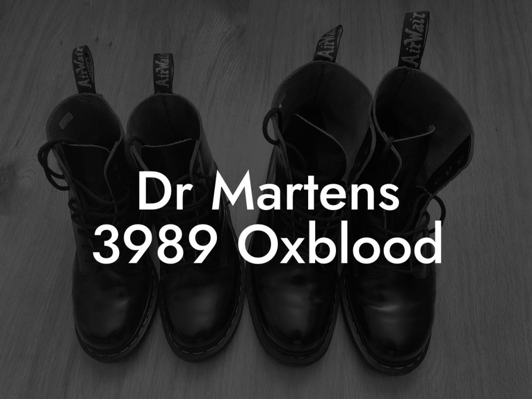 Dr Martens 3989 Oxblood