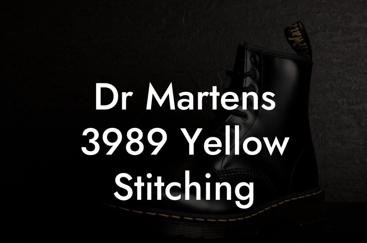 Dr Martens 3989 Yellow Stitching