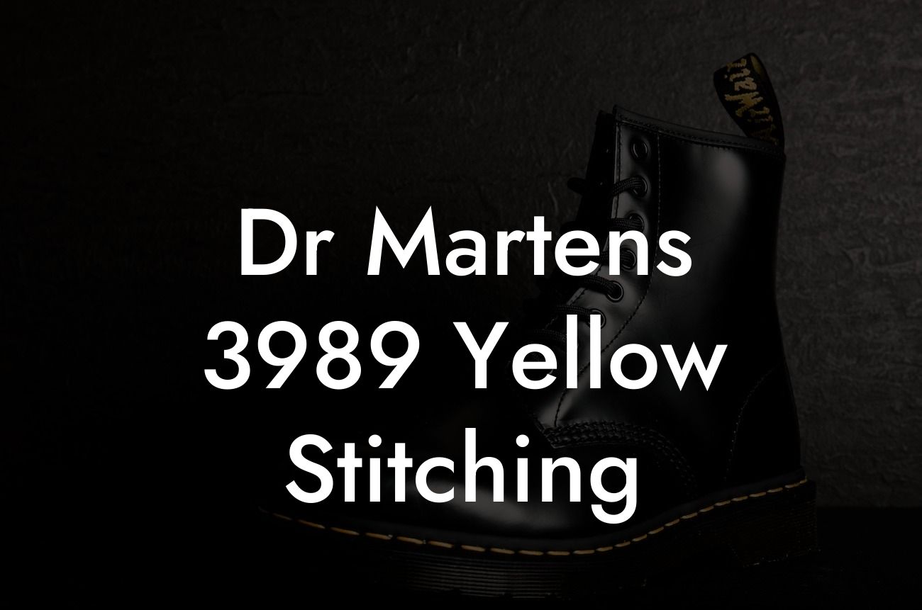 Dr Martens 3989 Yellow Stitching