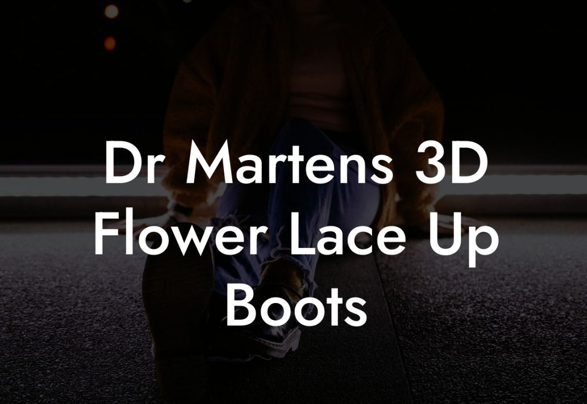 Dr Martens 3D Flower Lace Up Boots