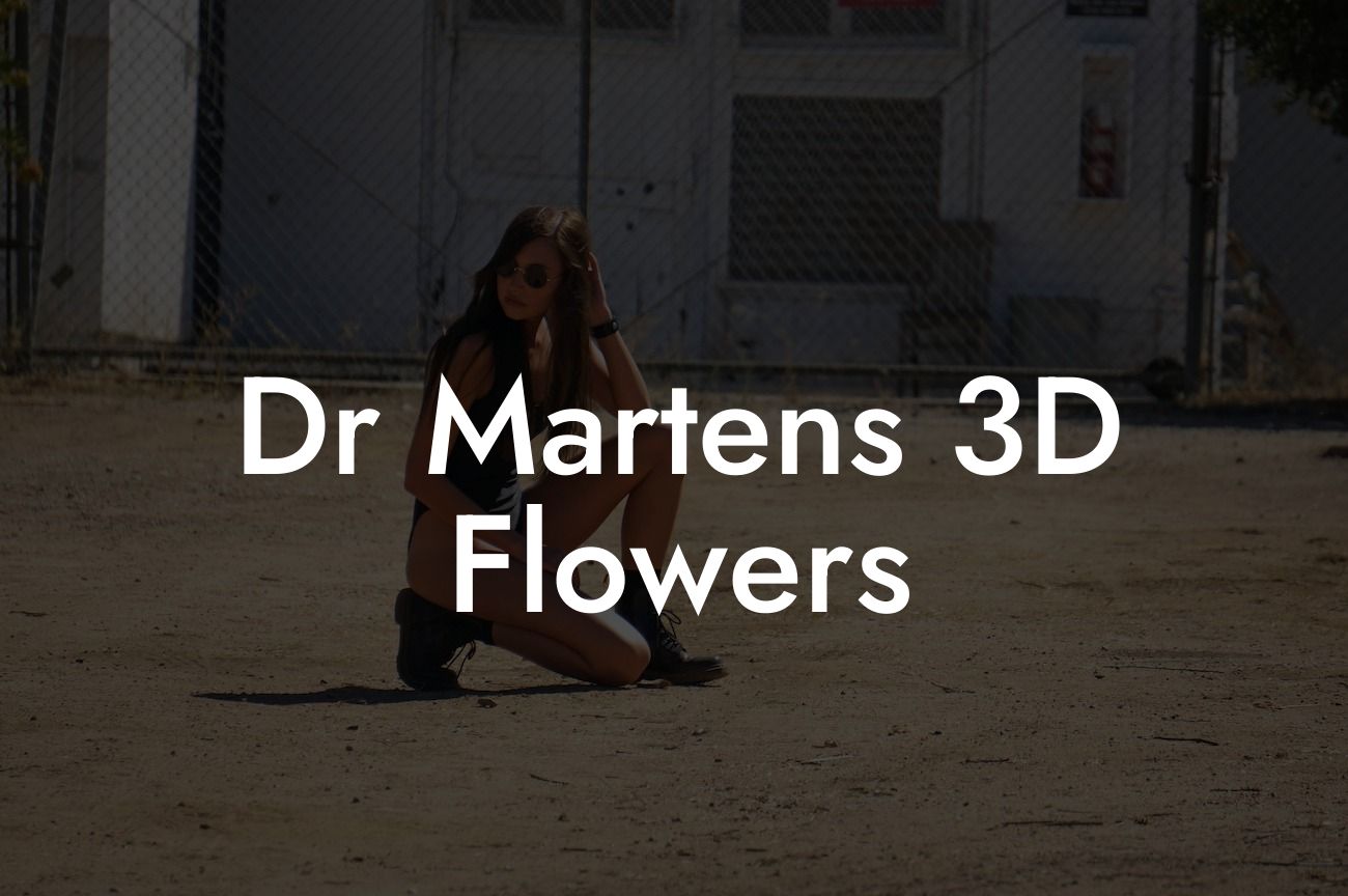 Dr Martens 3D Flowers