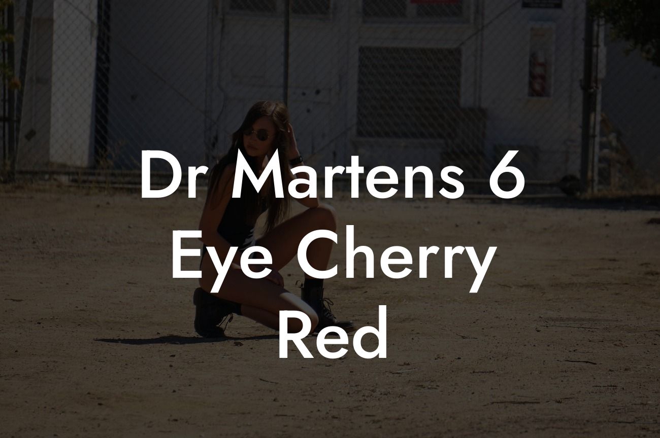 Dr Martens 6 Eye Cherry Red