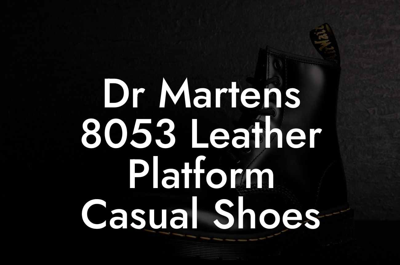 Dr Martens 8053 Leather Platform Casual Shoes