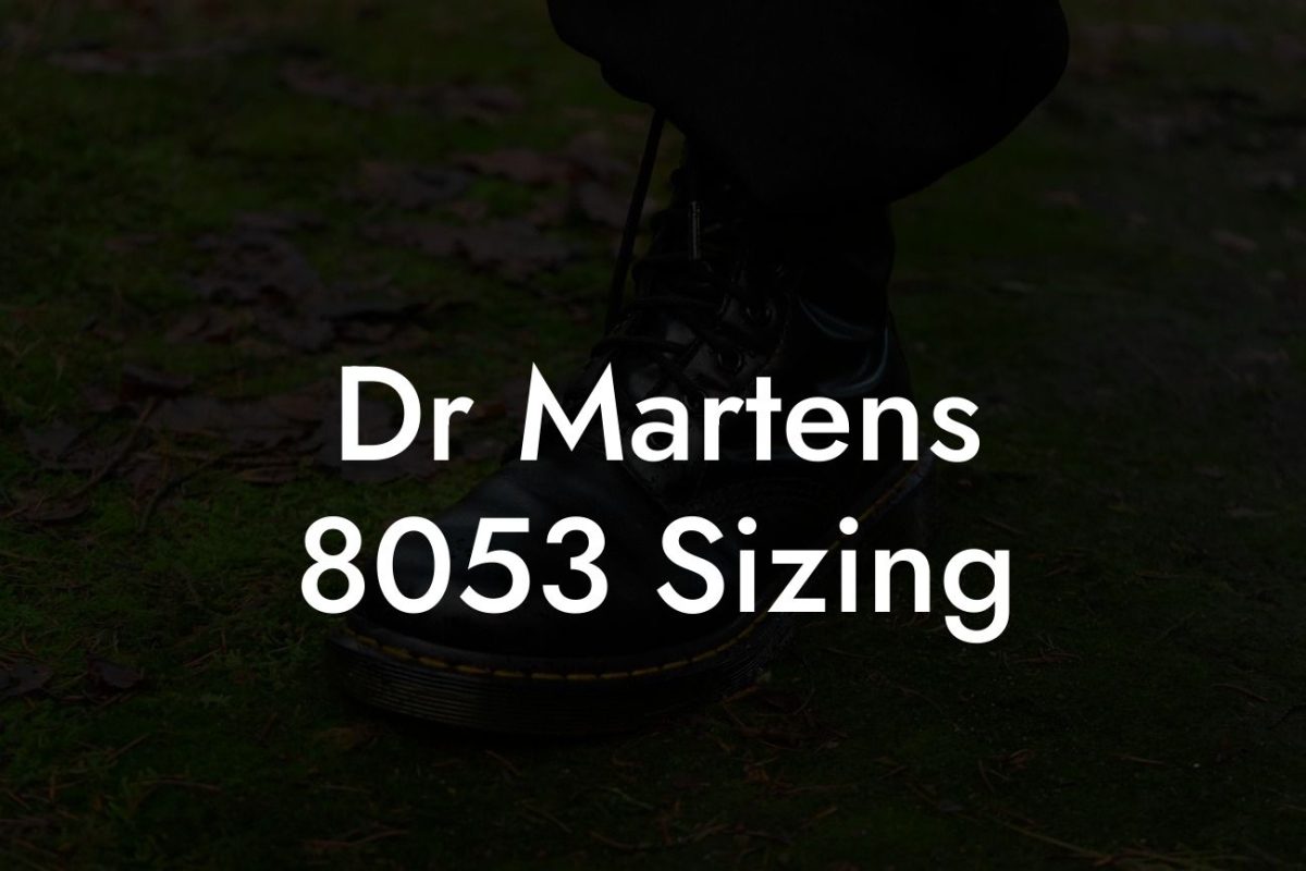 Dr Martens 8053 Sizing