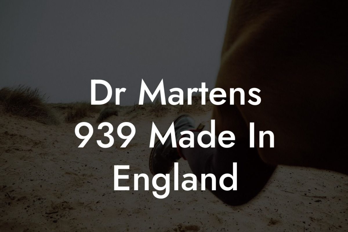 Dr Martens 939 Made In England