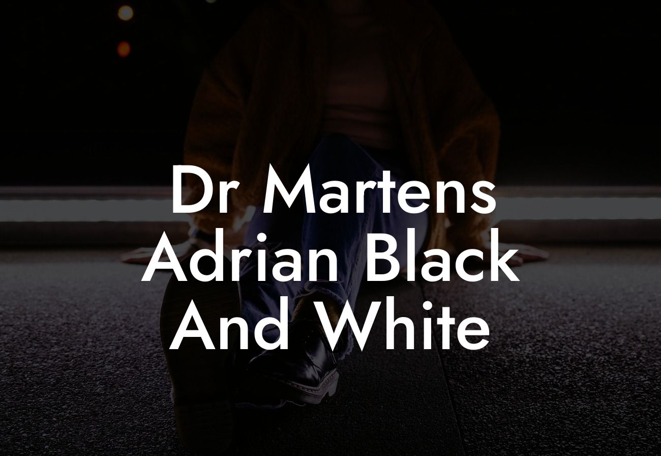 Dr Martens Adrian Black And White