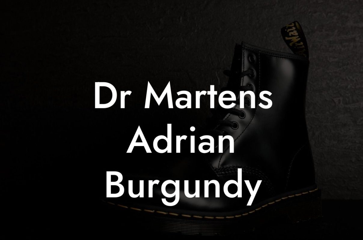 Dr Martens Adrian Burgundy