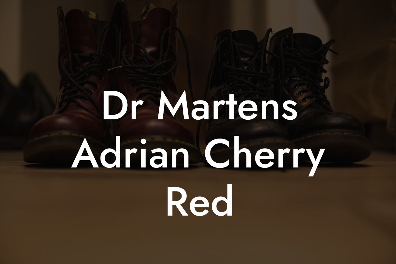 Dr Martens Adrian Cherry Red