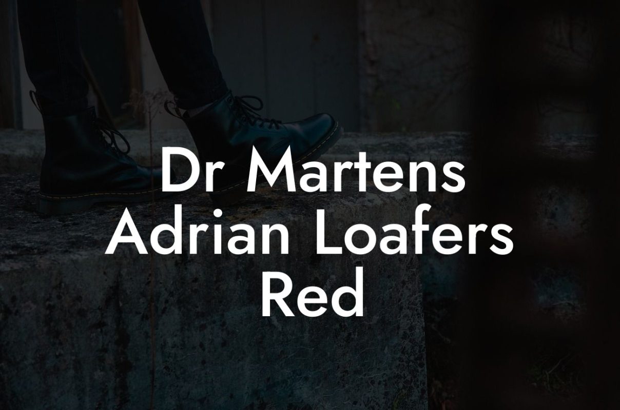 Dr Martens Adrian Loafers Red