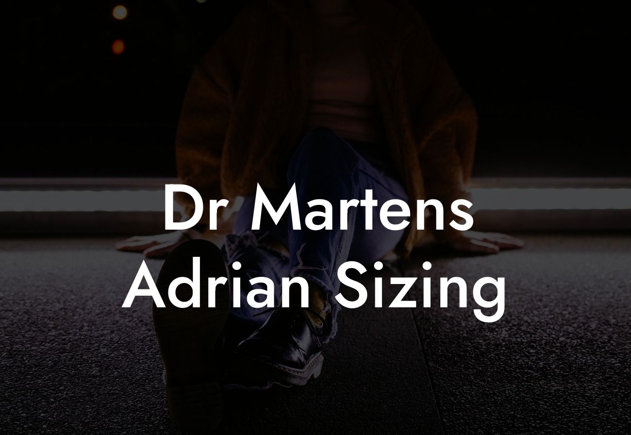 Dr Martens Adrian Sizing