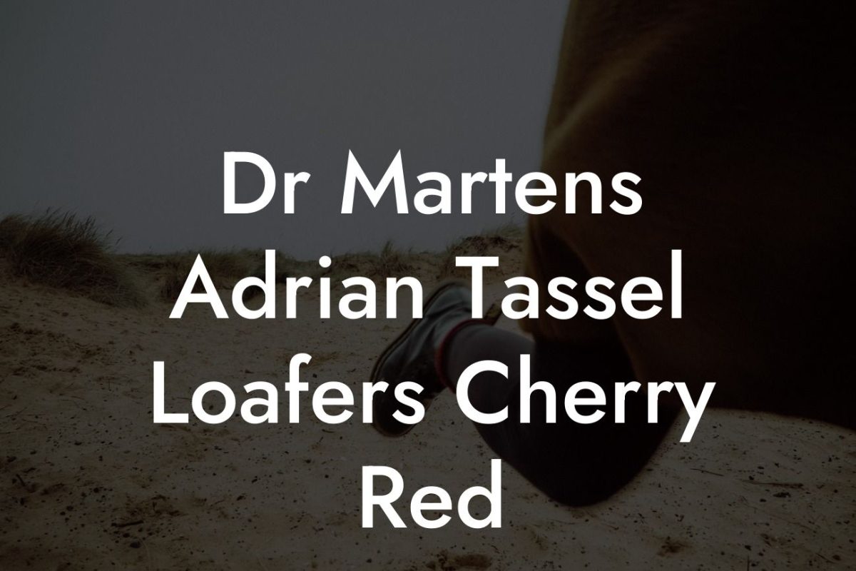 Dr Martens Adrian Tassel Loafers Cherry Red