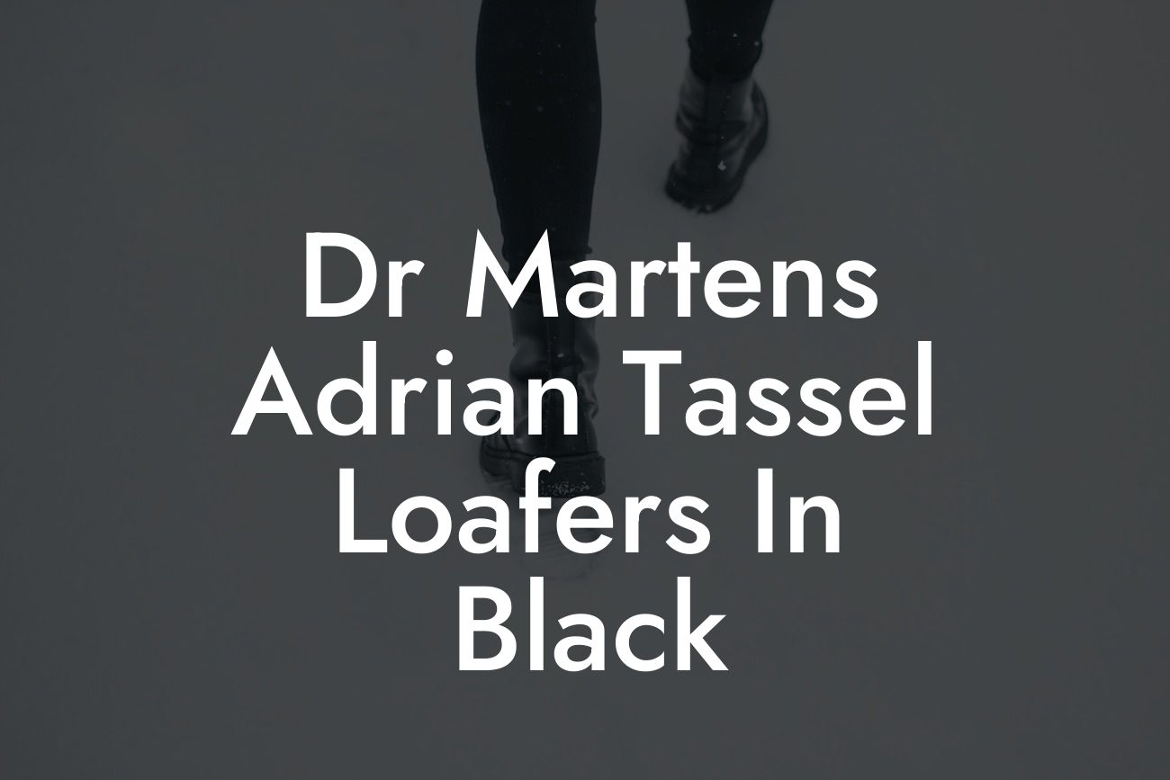 Dr Martens Adrian Tassel Loafers In Black