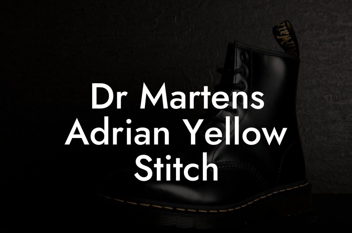 Dr Martens Adrian Yellow Stitch