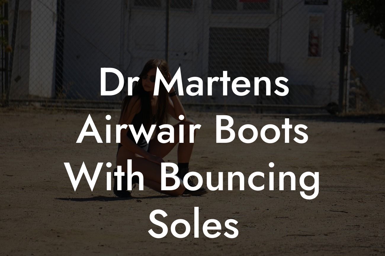 Dr Martens Airwair Boots With Bouncing Soles