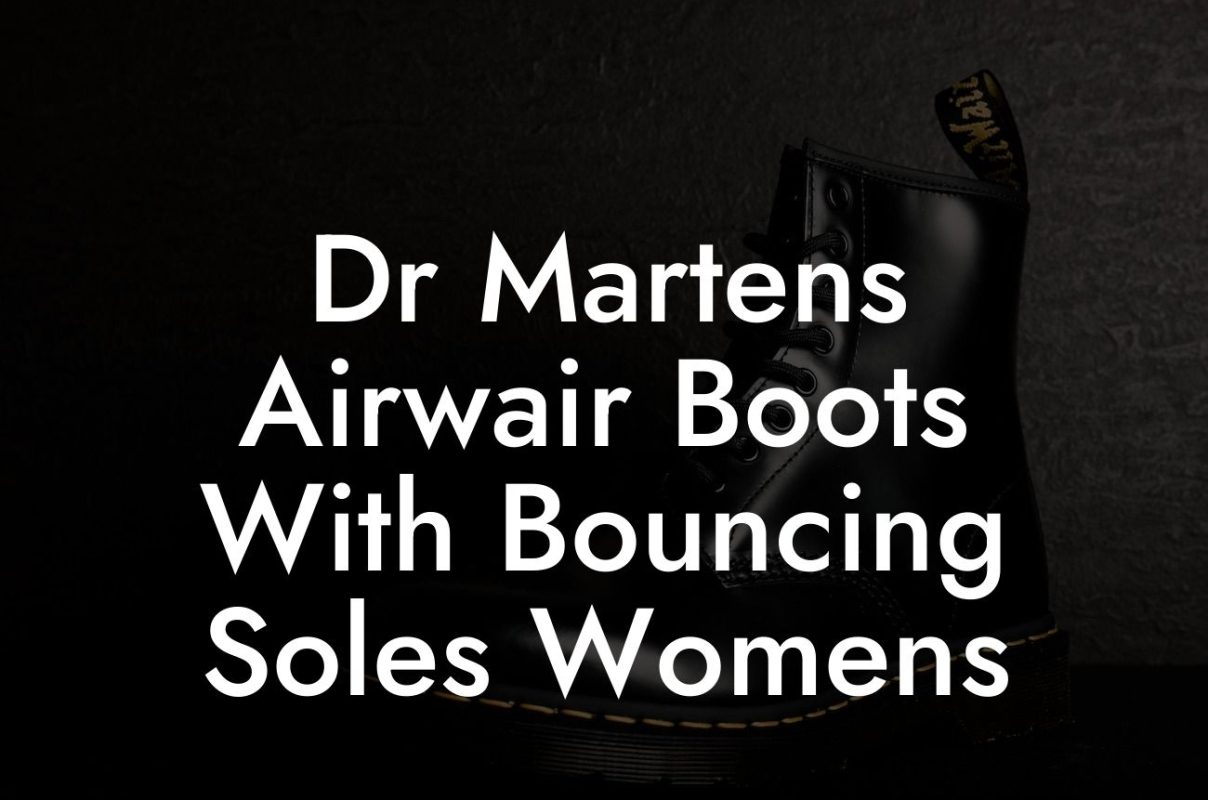 Dr Martens Airwair Boots With Bouncing Soles Womens