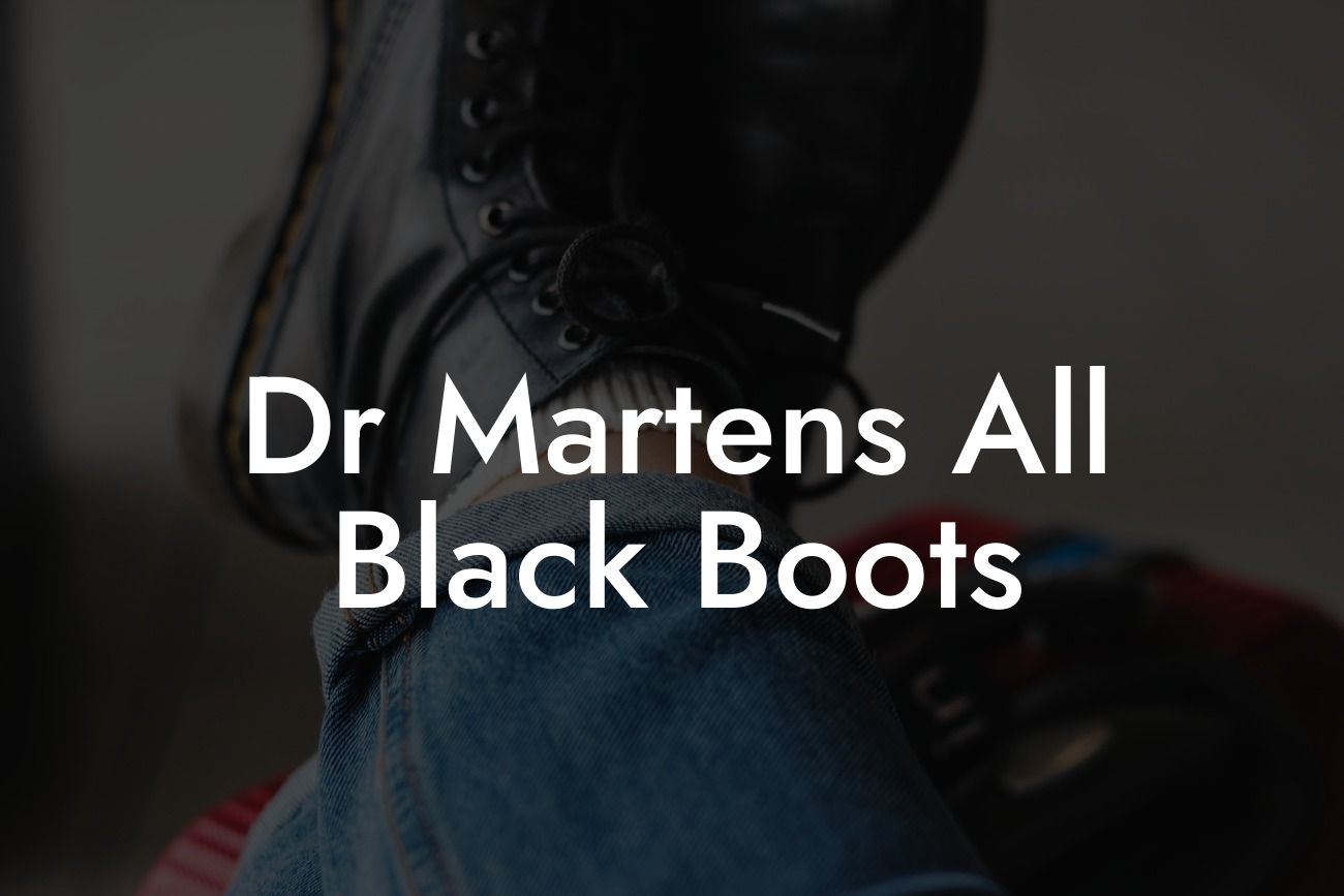 Dr Martens All Black Boots