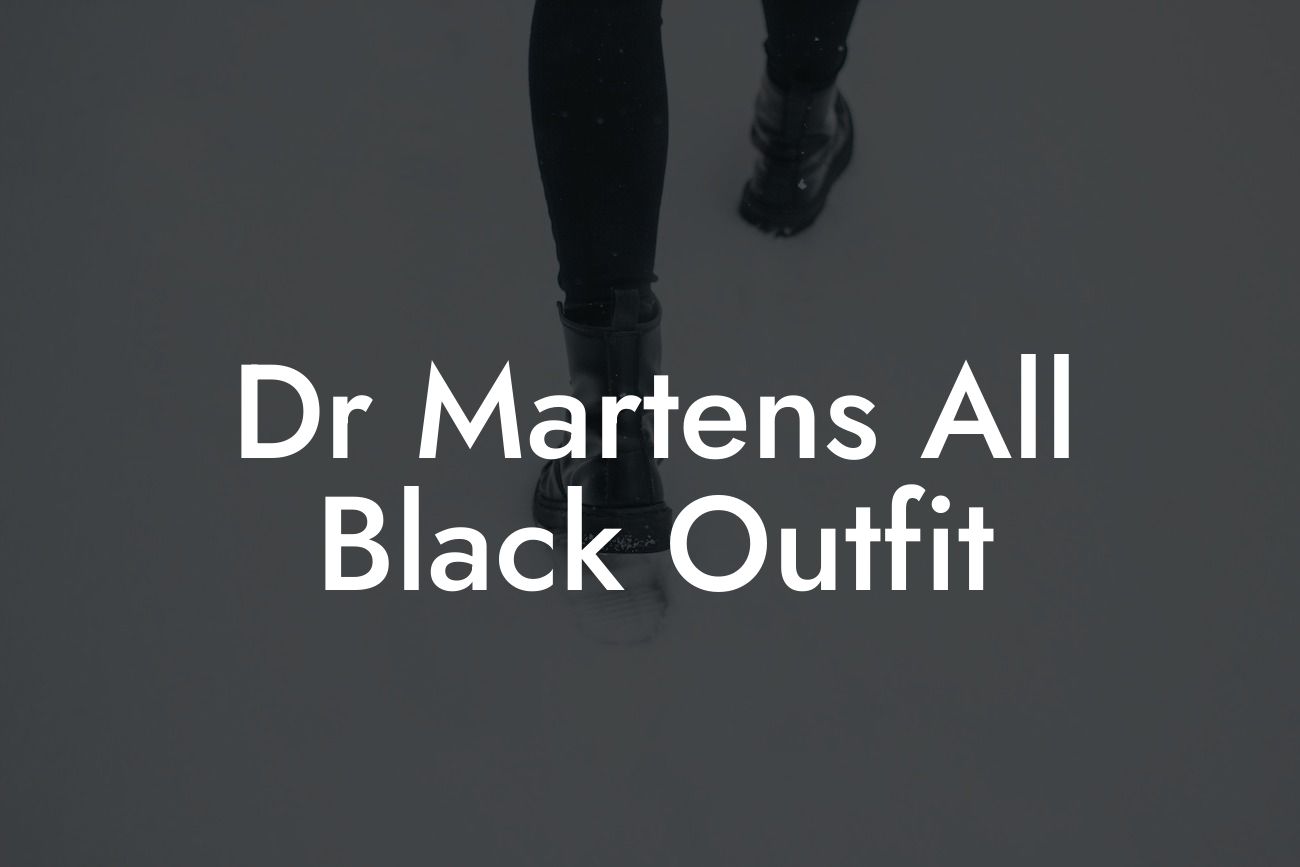 Dr Martens All Black Outfit