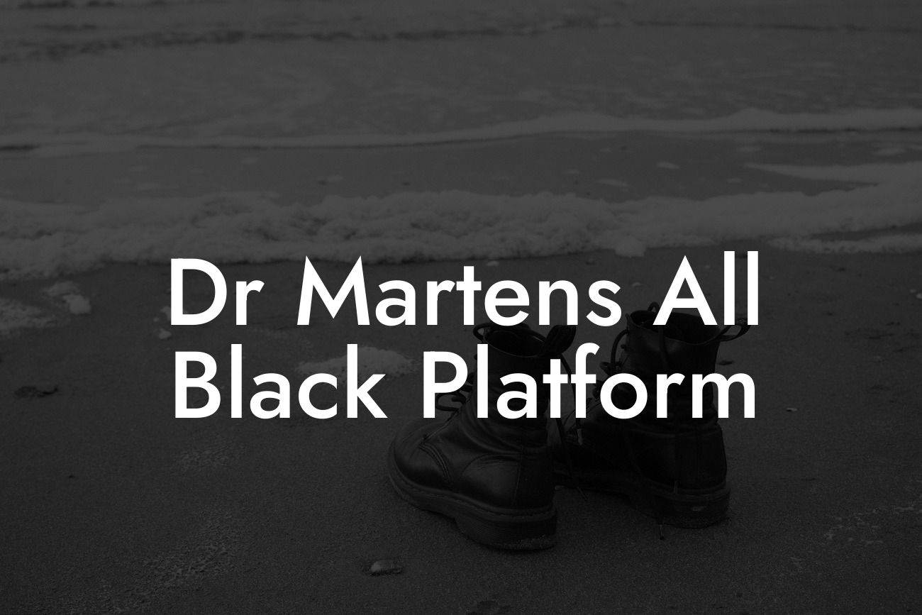 Dr Martens All Black Platform