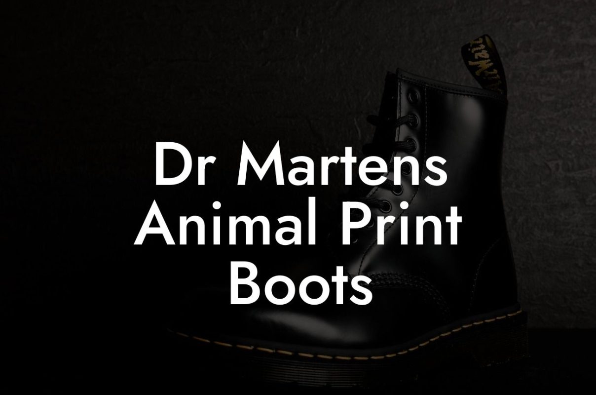 Dr Martens Animal Print Boots