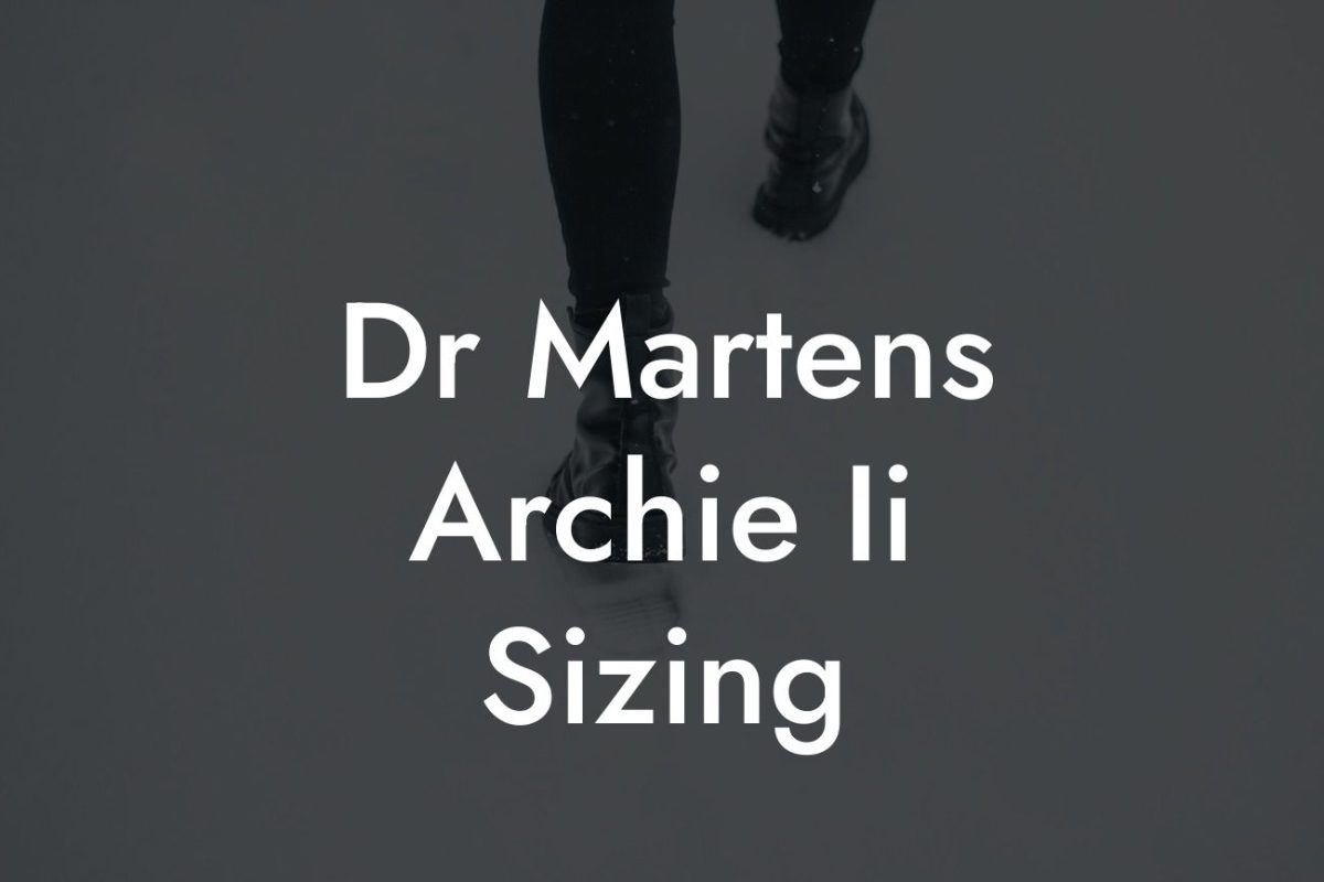 Dr Martens Archie Ii Sizing